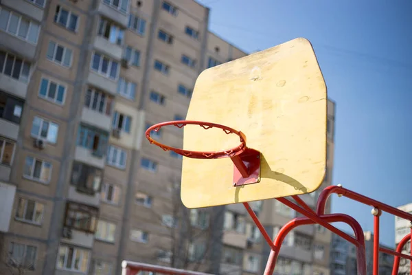 Kinderspielplatz Auf Dem Hof Kiew Der Ukraine — Stockfoto