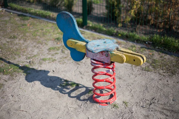 Parque Infantil Quintal Kiev Ucrânia — Fotografia de Stock