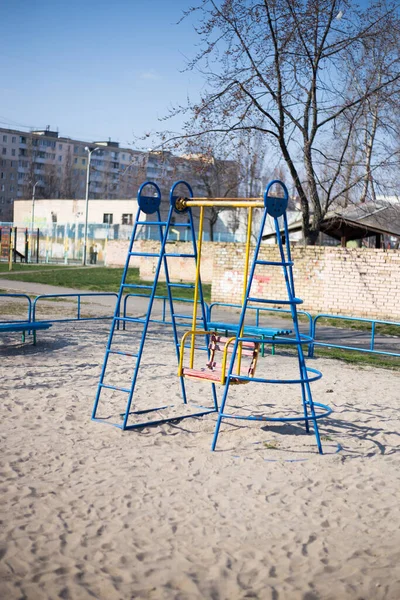 Parque Infantil Patio Kiev Ucrania —  Fotos de Stock