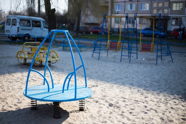 Plac Zabaw Dla Dzieci Stoczni Kijowie Ukrainie — Zdjęcie stockowe