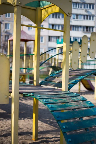 Parque Infantil Patio Kiev Ucrania —  Fotos de Stock