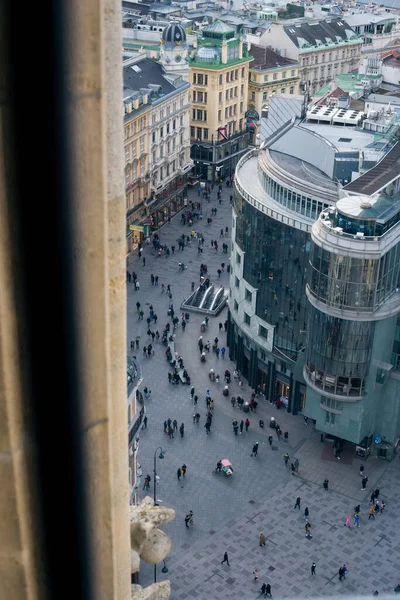Blick Auf Die Österreichische Hauptstadt Wien Aus Der Höhe Des — Stockfoto