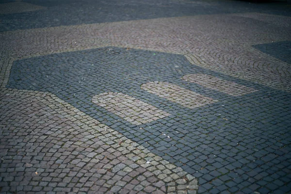 Schönes Muster Aus Straßenfertigern — Stockfoto