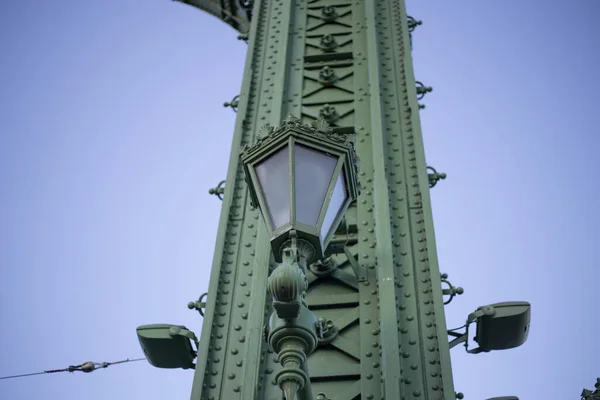 Régi Európai Városi Utcai Lámpák — Stock Fotó