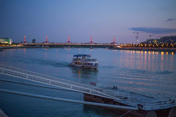 Veduta Della Città Vecchia Budapest Tramonto — Foto Stock