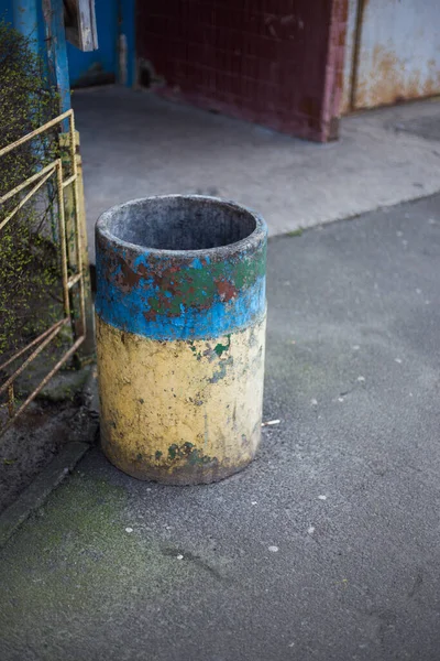 Simple Trash Can Street Kiev Royalty Free Stock Images
