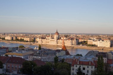 Eski Avrupa kenti Budapeşte 'nin Panoraması