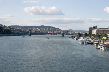 Eski Avrupa kenti Budapeşte 'nin Panoraması