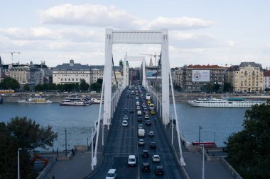 Eski Avrupa kenti Budapeşte 'nin Panoraması