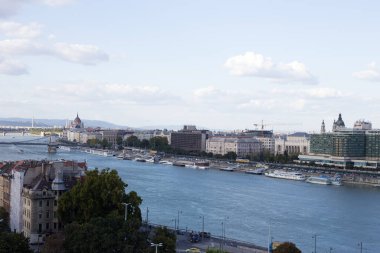 Eski Avrupa kenti Budapeşte 'nin Panoraması