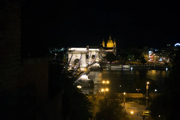 View Evening Old City Budapest Sunset — Stock Photo, Image