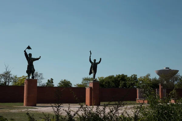 Estátuas Antigas União Soviética Monumento — Fotografia de Stock