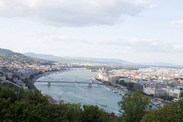 Budapest Óvárosának Panorámája Magyarországon — Stock Fotó