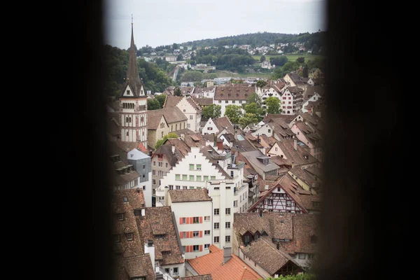 Eski Avrupa Kenti Schaffhausen Panoramik Görüntüsü — Stok fotoğraf