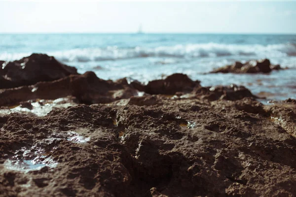 Stones Seashore Afternoon — Stock Photo, Image