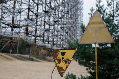 Çernobil 'deki Pripyat radyasyon uyarısı