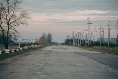 Çernobil 'deki Pripyat' ta elektrik santrali binaları