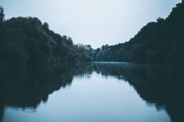 Ormanda sakin bir göl.