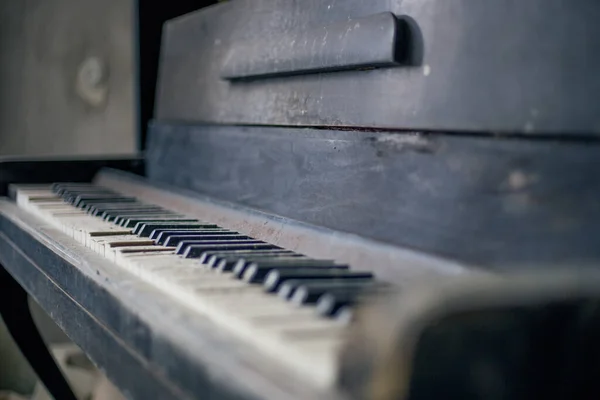Abandoned Piano Pripyat Chernobyl — Stock Photo, Image
