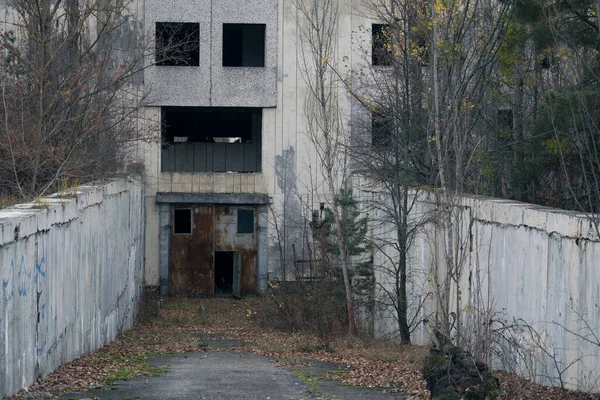 Старий Зруйнований Будинок Прип Яті Чорнобилі — стокове фото