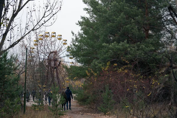 Rueda Fortuna Ciudad Fantasma Pripyat Chernobyl —  Fotos de Stock