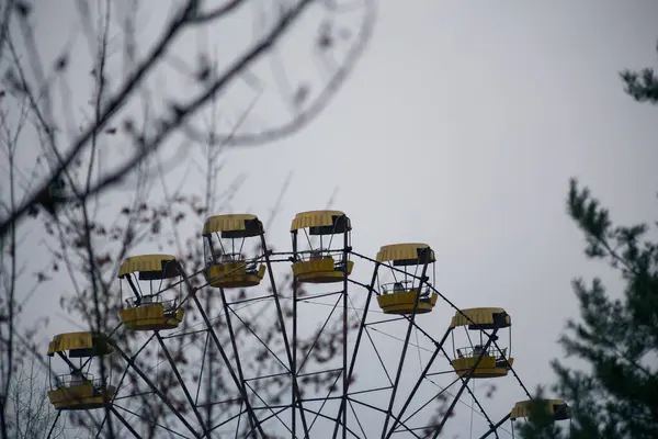 Pariserhjul Spøkelsesbyen Pripyat Tsjernobyl – stockfoto