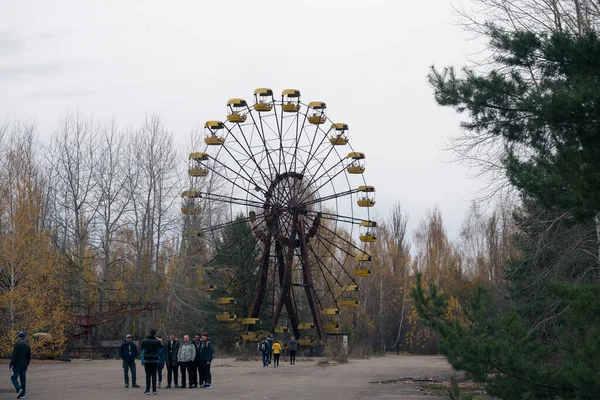 Ferris Wheel Ghost Town Pripyat Chernobyl — Stock Photo, Image