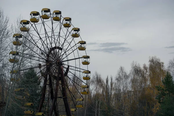 Roda Gigante Cidade Fantasma Pripyat Chernobyl — Fotografia de Stock