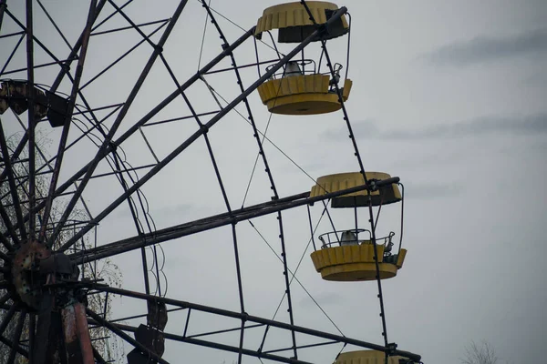 Rueda Fortuna Ciudad Fantasma Pripyat Chernobyl — Foto de Stock