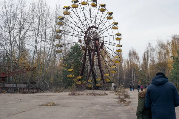 Rueda Fortuna Ciudad Fantasma Pripyat Chernobyl — Foto de Stock