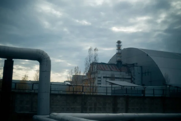 Sarcophage Sur 4Ème Centrale Nucléaire Pripyat Tchernobyl — Photo