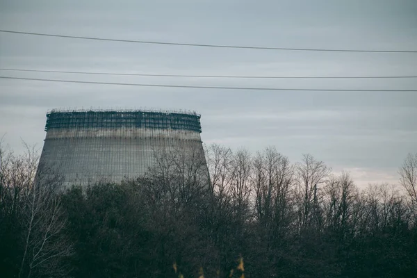 チェルノブイリ原子力発電所4号機のサルコファガス — ストック写真