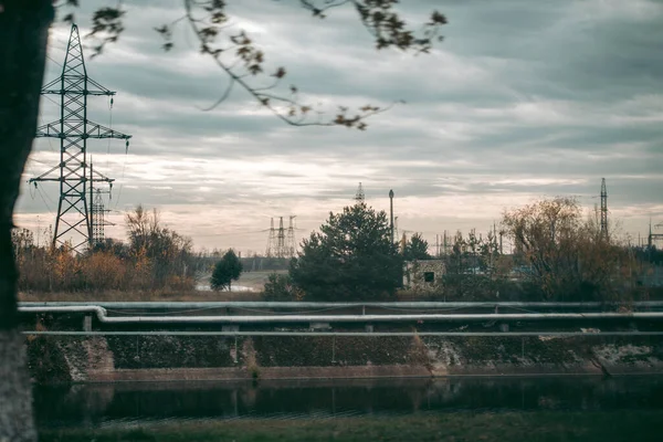 Edifici Centrali Elettriche Pripyat Chernobyl — Foto Stock