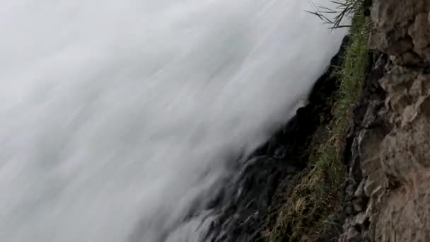 Masivní Potoky Vody Vodopádu Schaffhausenu Řece Rýně — Stock video