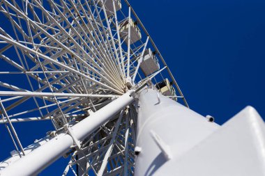 Panoramik görüş için Kiev 'in merkezinde dönme dolap var.