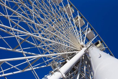 Panoramik görüş için Kiev 'in merkezinde dönme dolap var.