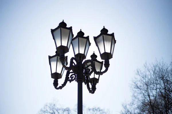 Meubles Urbains Vieille Lanterne Vintage Style Européen — Photo