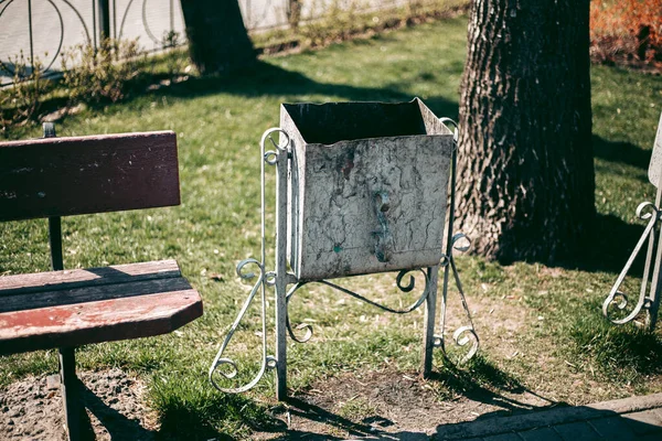 Eenvoudige Prullenbak Straat Kie — Stockfoto