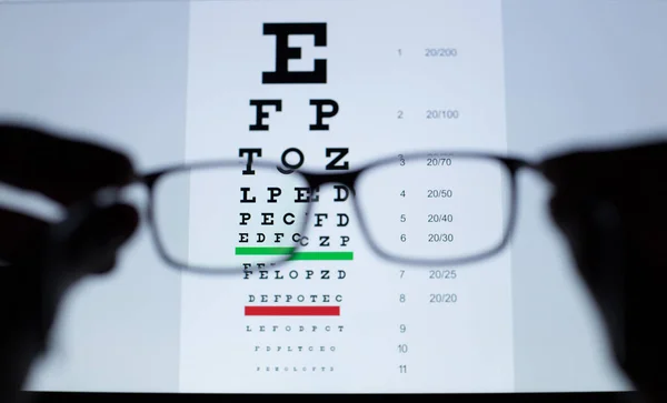 Glasögon För Syn Och Synkorrigering Och Skydd Mot Dator Framför — Stockfoto