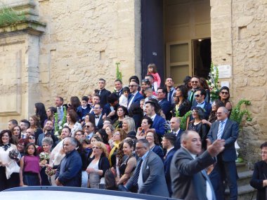 Sicilya 5 Mayıs 2017. Enna 'da bir düğün.