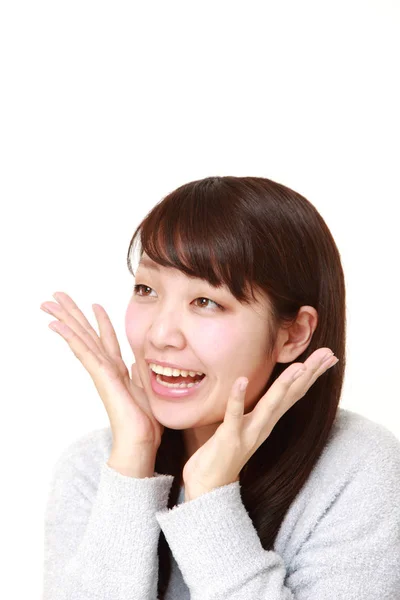 Young Japanese woman pleased — Stock Photo, Image