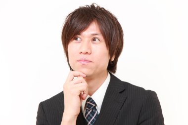Genç Japon işadamı hakkında bir şey düşünüyor