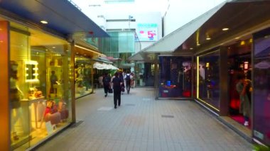 Tokyo, Japonya-19 Eylül 2017: Shinjuku Tokyo Japonya 'da Mosaic Street, dünyanın her yerinden halk ve turistler tarafından ziyaret edildi.