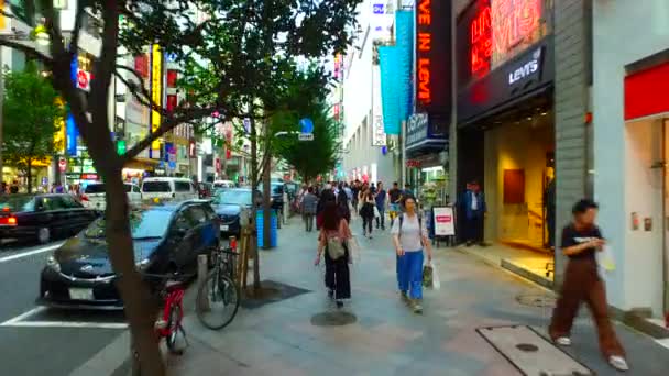 Tóquio Japão Setembro 2017 Distrito Comercial Shinjuku Longo Rua Shinjuku — Vídeo de Stock