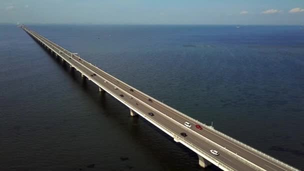 Vue Aérienne Fixe Autoroute Outre Mer — Video