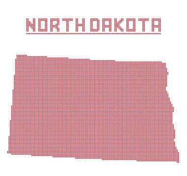 Kuzey Dakota nokta harita