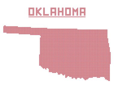 Oklahoma nokta harita