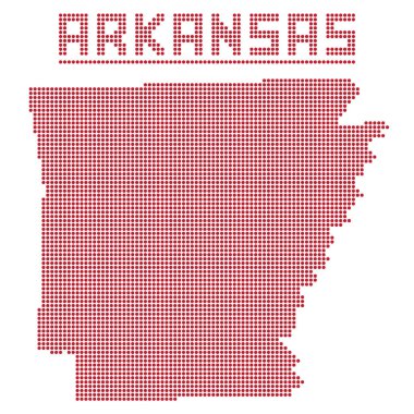 Arkansas nokta harita