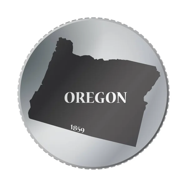 Mince státu Oregon — Stockový vektor