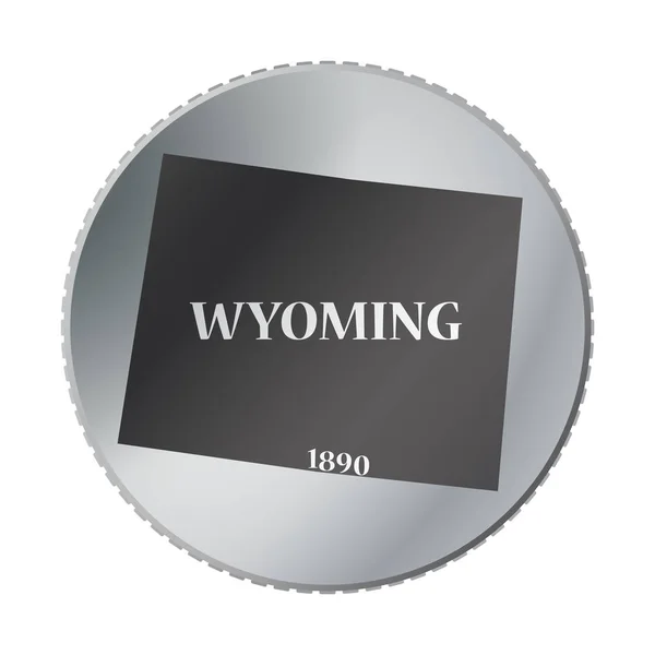 Mince státu Wyoming — Stockový vektor